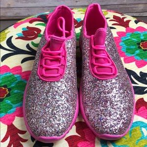 Prep Obsessed Glitter Joggers -PrepO Pink Confetti